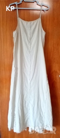 Нова ленена рокля Pull and Bear XL размер , снимка 5 - Рокли - 51549340