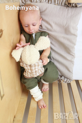 Babyly ленено чувалче с крачета – 2 тог 12-24 м – зелено