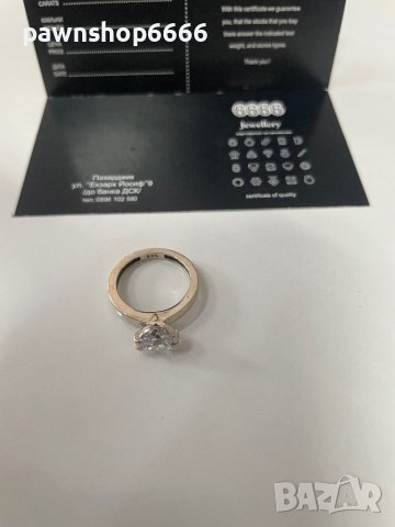 Златен пръстен 14 карата , снимка 12 - Пръстени - 41854682