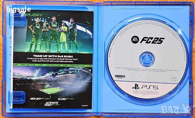 FC25 + метална кутия PS5 Playstation 5 FIFA 2025 25 Плейстейшън футбол, снимка 4 - Игри за PlayStation - 47512094