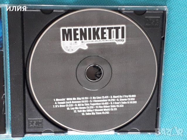 Dave Meniketti(Y & T)– 2002- Meniketti(Blues Rock,Hard Rock), снимка 4 - CD дискове - 44263011