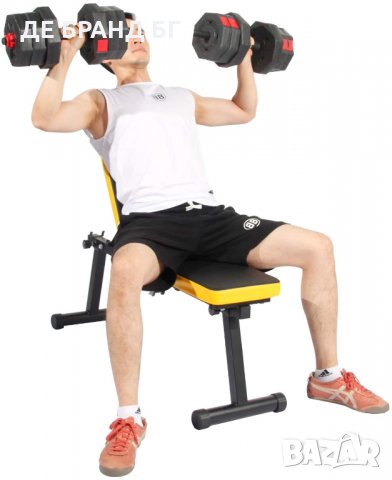 Регулируема напълно сгъваема фитнес лежанка PSBB003, снимка 10 - Фитнес уреди - 35874995