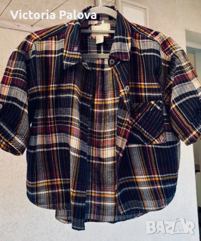 Модерна къса  риза кроп I LOVE H 81 USA, снимка 4 - Ризи - 51714361