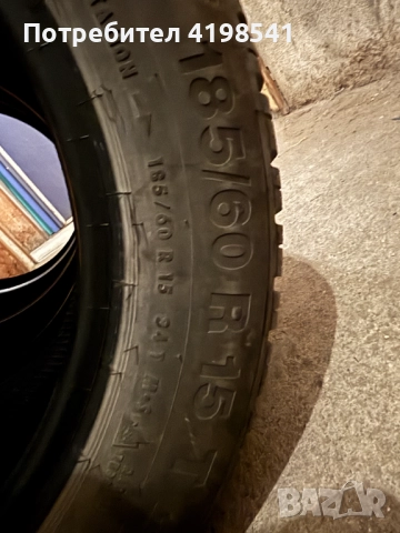 4броя зимни гуми Conti Winter Contact TS850 - 185/60R15, снимка 7 - Гуми и джанти - 52281372