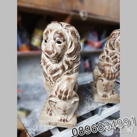 Лъвове от Бетон за Декорация на Дом и Градина Статуя Фигура, снимка 5 - Градински мебели, декорация  - 35844988