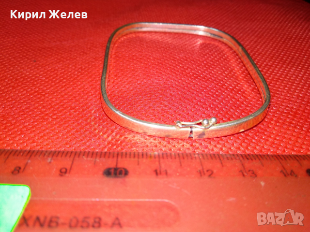 СТАРА АНГЛИЙСКА РЕТРО СРЕБЪРНА ГРИВНА СРЕБРО 925 ФИНА РЪЧНА МАЙСТОРСКА ИЗРАБОТКА 41885, снимка 3 - Гривни - 44611508