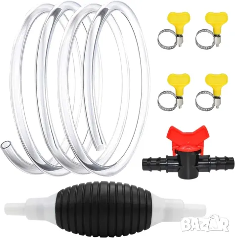 Ръчна помпа за гориво, масло, течности, вода с 2м маркуч и клапан, снимка 2 - Други инструменти - 48030811