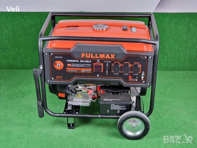 Генератор за ток 6.5kw монофазен с ел. стартер и акумулатор, снимка 7 - Генератори - 39321232