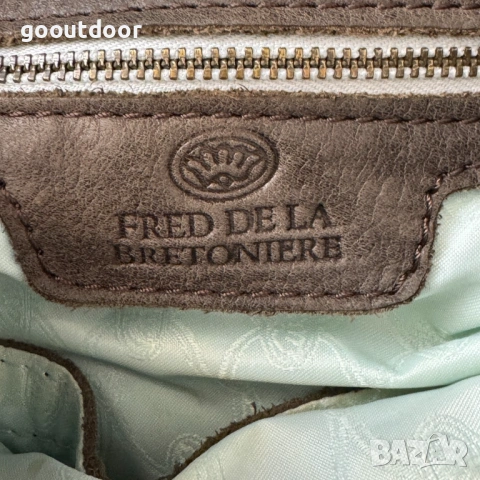Fred De La Bretoniere Leather Shoulder Bag, снимка 10 - Чанти - 53081196