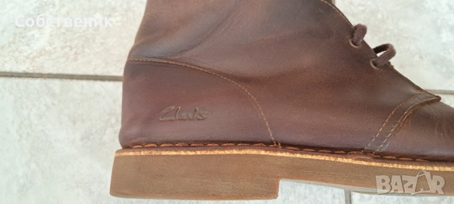 clarks мъжки боти номер 45 обувки ботуши естествена кожа зимни обувки, снимка 4 - Мъжки боти - 52843846