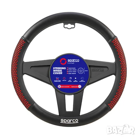 Калъф за волан Sparco червен, снимка 2 - Аксесоари и консумативи - 55859689