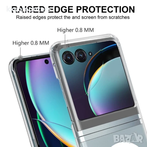 Motorola Razr 60 Magnetic Case TPU+Acrylic / MagSafe Удароустойчив Калъф и Протектор, снимка 5 - Калъфи, кейсове - 50443706