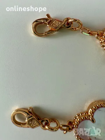 Van Cleef & Arpels Гривна с 18к златно покритие - ПЕЧАТ , снимка 15 - Гривни - 50286070