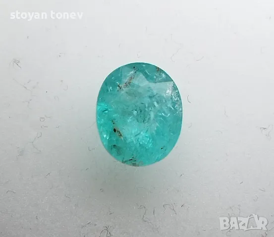 2.34кт.Натурален Параиба Турмалин!НОВ!Сертификат+Оценка!, снимка 2 - Колиета, медальони, синджири - 45349508