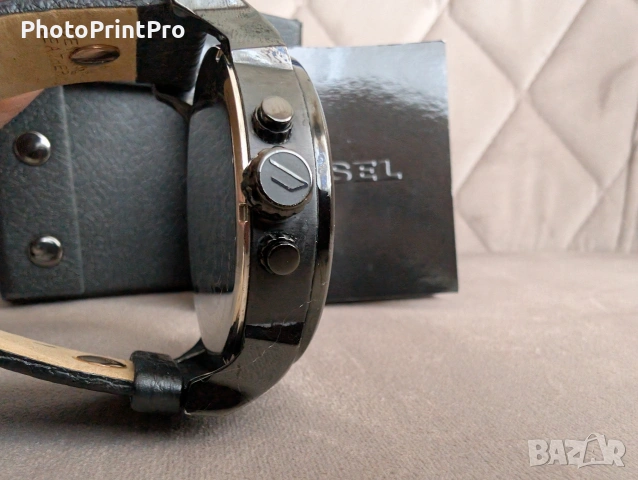 Мъжки часовник Diesel Mr. Daddy 2.0 (DZ7350) – Black & Gold, снимка 3 - Мъжки - 53148755