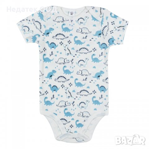 Бебешко боди за момче ,Памучно,18- 24 м, Бял/ син