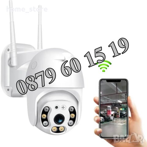 Безжична въртяща куполна WIFI камера 5MP PTZ HD, IP камера 2MP ICSEE