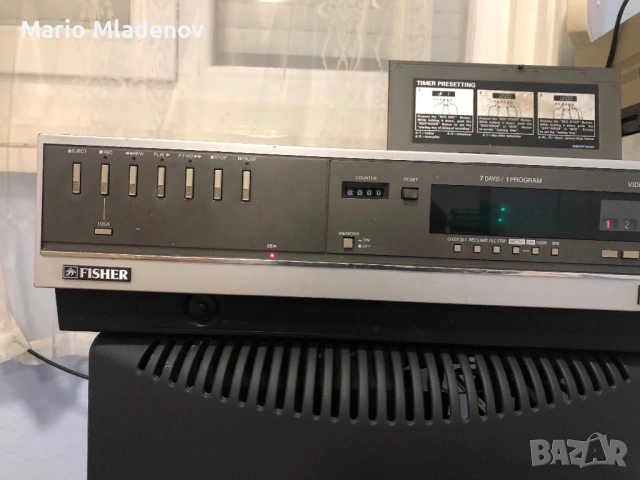 Видео рекордер Fisher Betamax, снимка 5 - Плейъри, домашно кино, прожектори - 53618522
