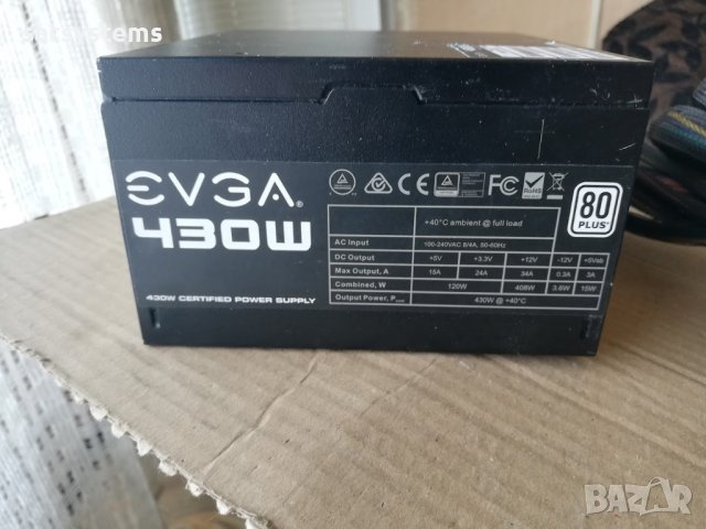 Компютърно захранване EVGA 430W White (100-W1-0430) 80 plus 120mm FAN, снимка 9 - Захранвания и кутии - 40954118