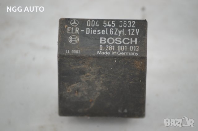 Реле Mercedes W124 W201 ELR OEM 0045453632 BOSCH 0281001013 300D 300TD E300