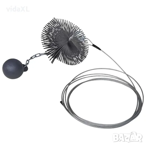 vidaXL Кръгла четка за почистване на комин, диаметър 15 см, снимка 1 - Коминочистачи - 56146007