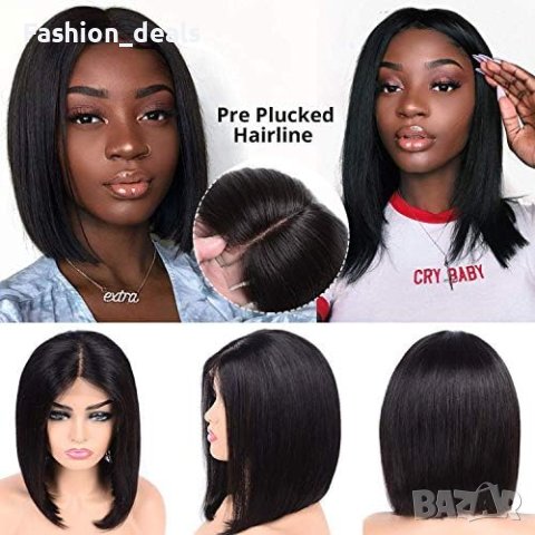 Чисто нова красива женствена Удобна за носене Човешка коса Перука, снимка 8 - Аксесоари за коса - 41807577