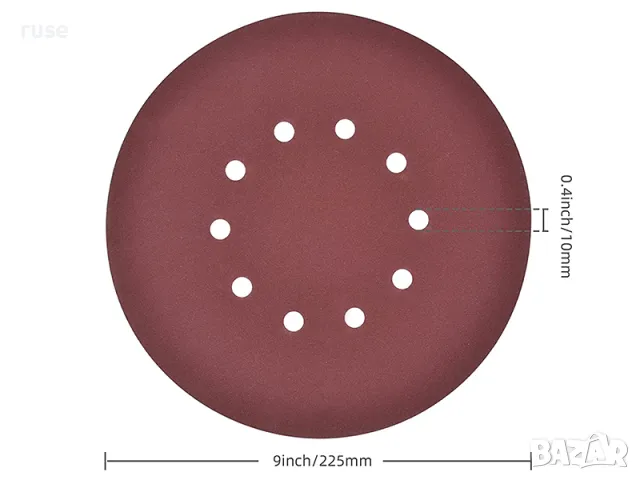 НОВИ! Шкурки Parkside 225mm 30 части за шлайфмашини жираф, снимка 2 - Други инструменти - 47911462