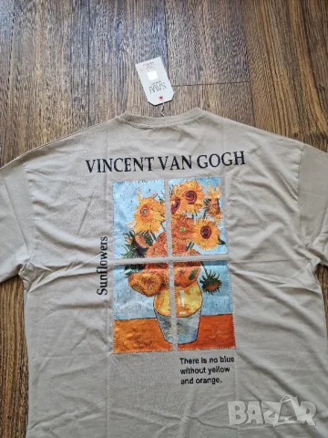 Страхотна мъжка тениска VINCENT VAN GOGH размер L, снимка 4 - Тениски - 49758122