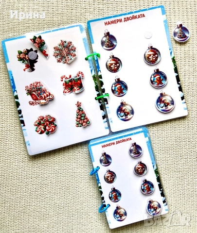 🎄 Коледни книги-играчки с лепенки за деца! 🎁, снимка 5 - Игри и пъзели - 52423688