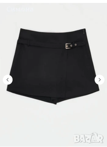 Черна пола-шорти Mohito, снимка 2 - Поли - 51106773