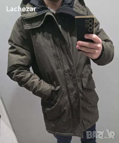 Мъжко зимно яке на Зара Men M, снимка 8 - Якета - 49396799