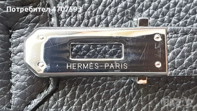 Дамска чанта -  клонинг на Hermès Birkin 35 Black , снимка 4 - Чанти - 55964269
