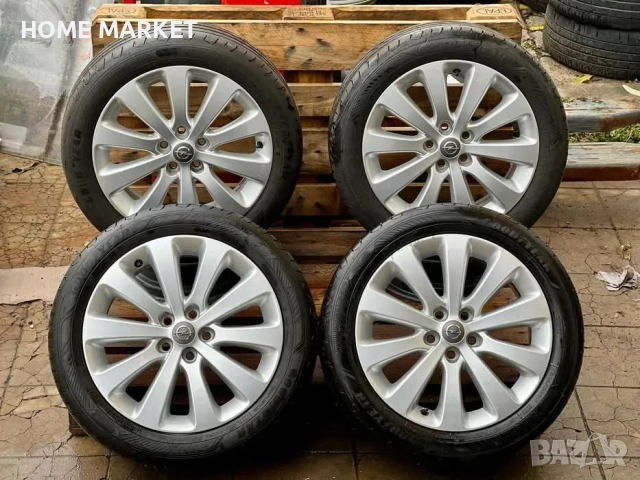 5х105 17 Лети Джанти Opel Astra Mokka ET 42 J 7 Централен отвор 56.6 Подарък Летни Гуми Goodyear 215