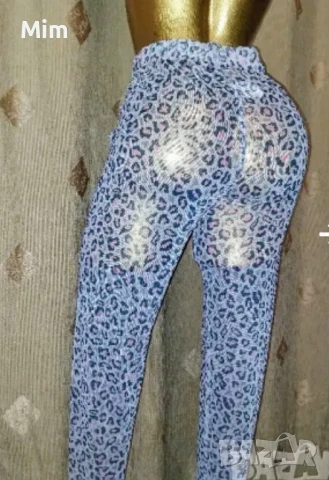 XL/3XL Еластичен прозрачен клин в черно,анимал принт , снимка 4 - Клинове - 50888477