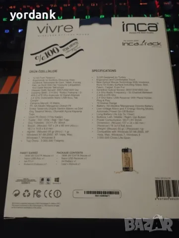 Безжични мишки inca /инка/, снимка 2 - Клавиатури и мишки - 48642032