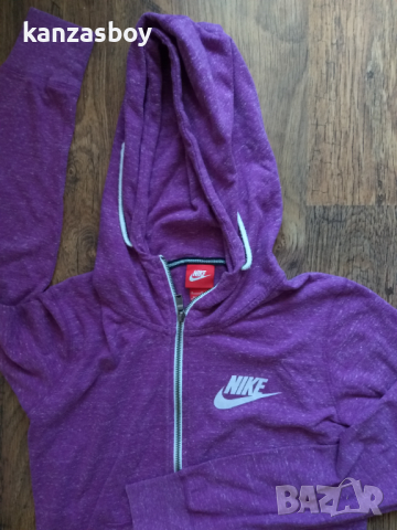  Nike Gym Vintage Fz Hoody - страхотно дамско горнище КАТО НОВО, снимка 9 - Спортни екипи - 36239474