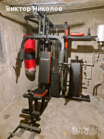 Гладиатор Actuell и Лежанка с лост 10кг и тежести 100кг, снимка 2 - Фитнес уреди - 53213961