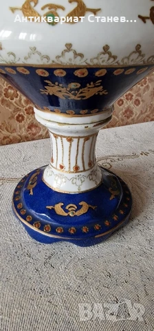 👑 Кралска китайска порцеланова ваза с капак 👑, снимка 8 - Вази - 50752146