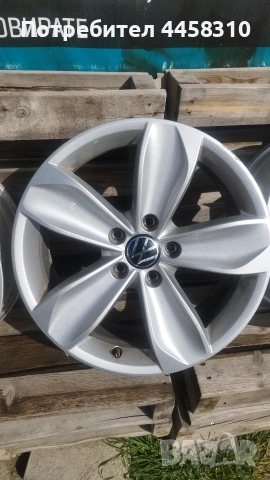 Оригинални джанти 17 5х112 Vw , снимка 4 - Гуми и джанти - 53316187