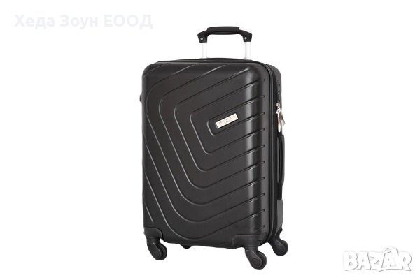 Куфар ABS малък 55 х 37 х 23см / Черен/Син/Сив с махащи се колелца, снимка 3 - Куфари - 40852516