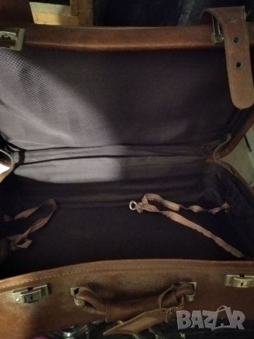 Кожен куфар, снимка 3 - Куфари - 39118358