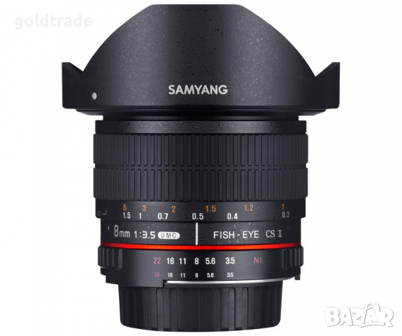Samyang 8mm f3.5 fisheye CS II за Canon EOS, снимка 2 - Обективи и филтри - 36197626