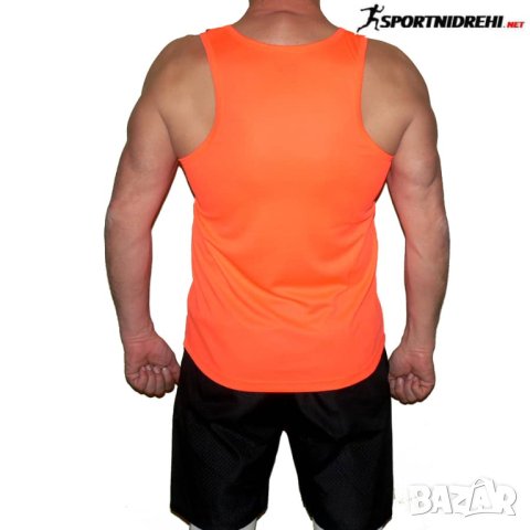 Мъжки спортен потник REPTIL, оранжев, полиестер, снимка 2 - Тениски - 41478023