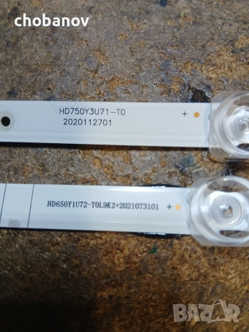 LED ленти за подсветка на телевизори Hisence, снимка 2 - Части и Платки - 53815779