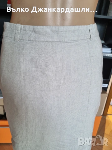 Ленена пола екрю Other stories, снимка 2 - Поли - 53094343