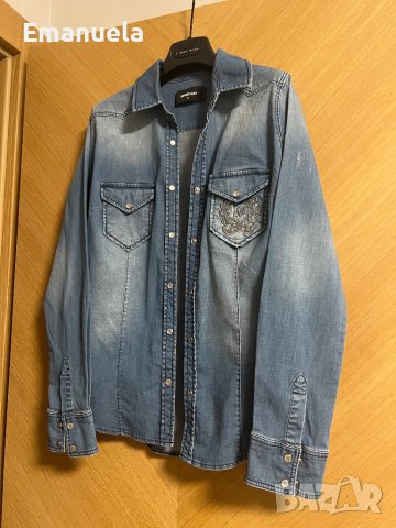 Дънкова Риза , снимка 2 - Ризи - 37185531