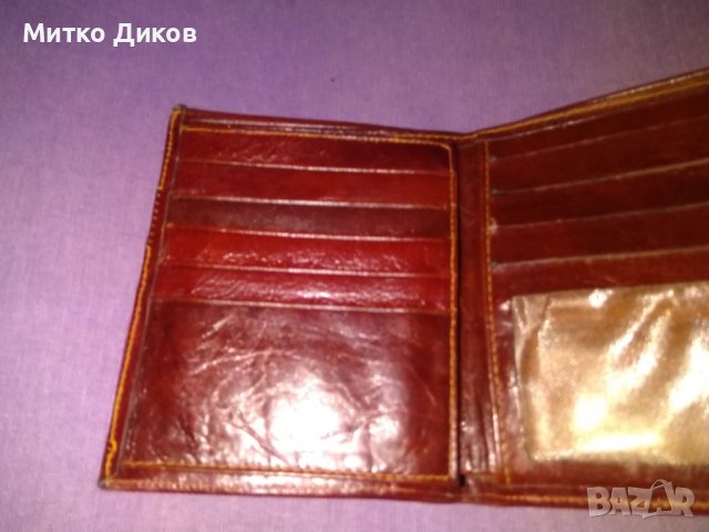 Портфейл естествена кожа 130х110 мм №7, снимка 4 - Портфейли, портмонета - 39204387