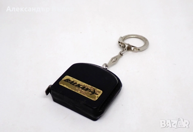 Стар Ключодържател Ролетка БАЛКАН Български Авиолинии Метал Кожа, снимка 2 - Други ценни предмети - 52704224