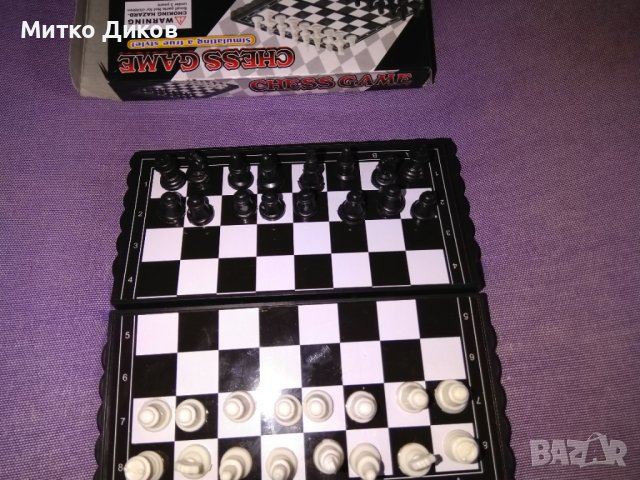 Магнитен шах нов 130х130 мм, снимка 3 - Шах и табла - 42317811