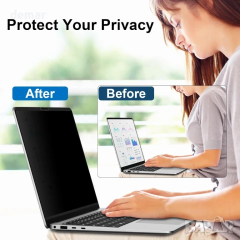 STARY Магнитен екран за поверителност за 13,8-инчов Surface Laptop 7, снимка 8 - Лаптоп аксесоари - 51302509